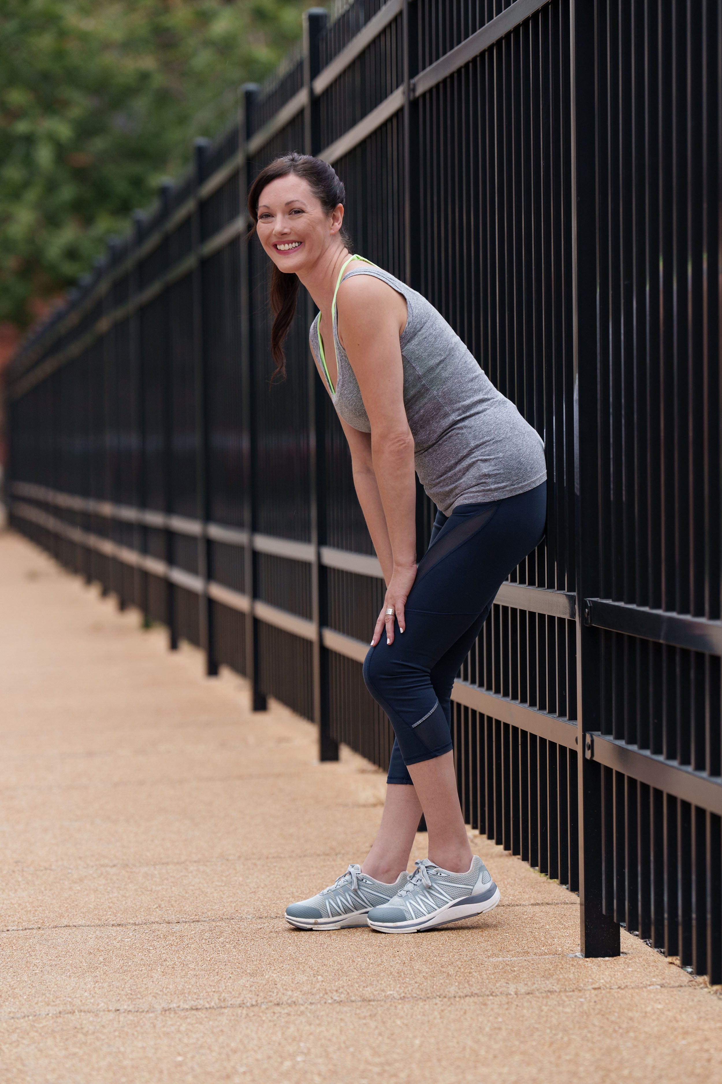 active woman wearing orthopaedic shoes 