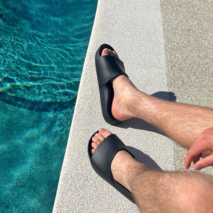 Archies Arch Support Slides Black