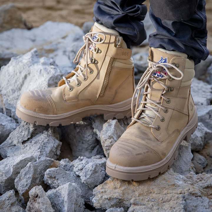 Steel Blue Southern Cross Side Zip Composite Safety Boot (Scuff Cap)