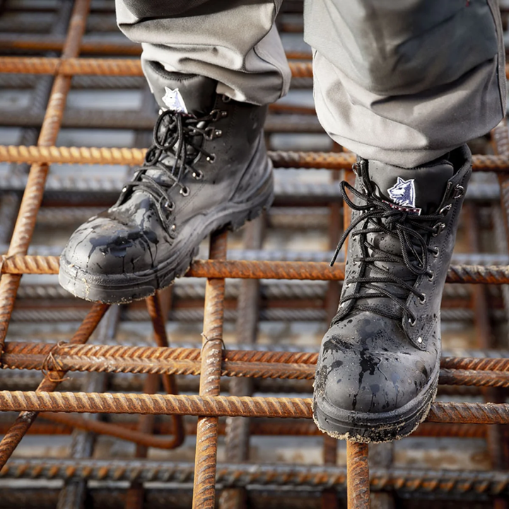 Steel Blue Argyle Composite Safety Boot (Scuff Cap)