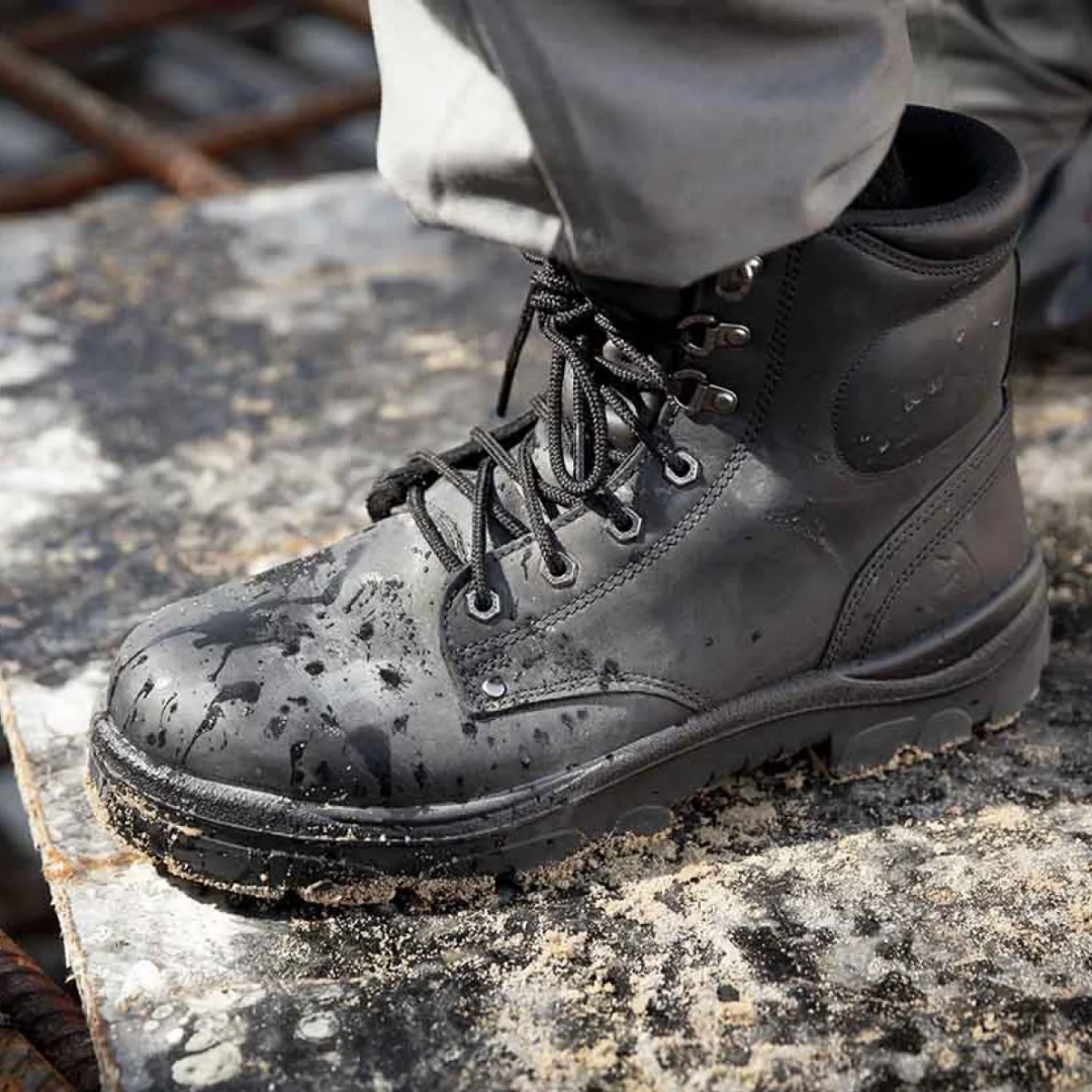 Steel Blue Argyle Composite Safety Boot (Scuff Cap)