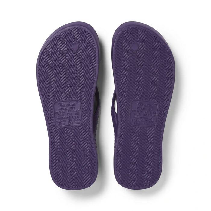 Archies Arch Support Thongs Acai Purple