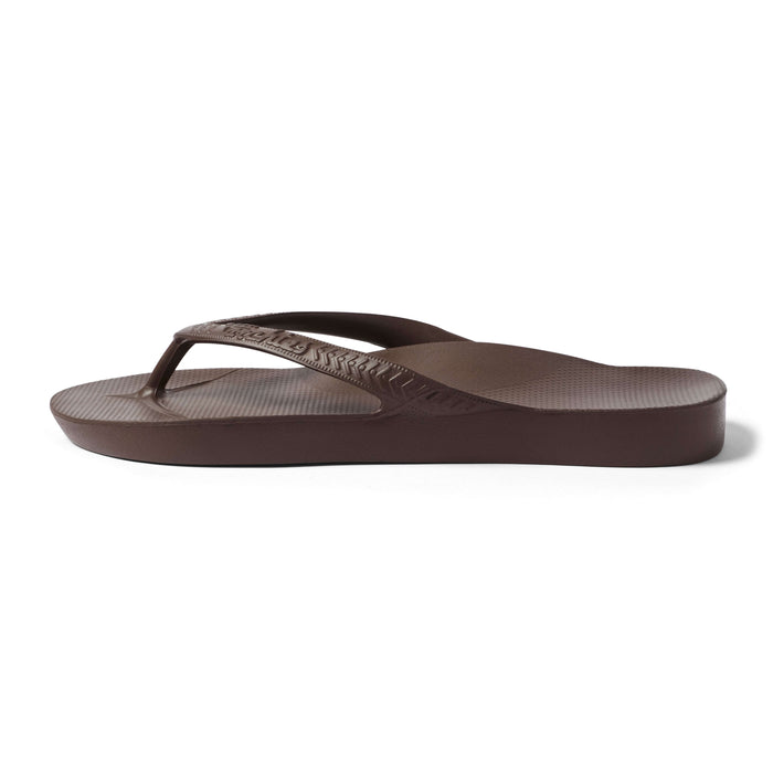 Archies Arch Support Thongs Brown