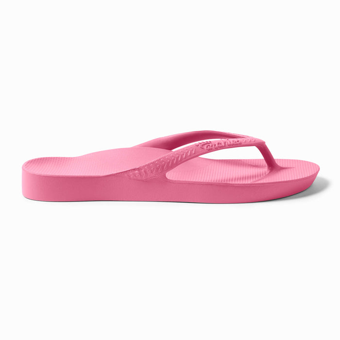 Archies Arch Support Thongs Hot Pink