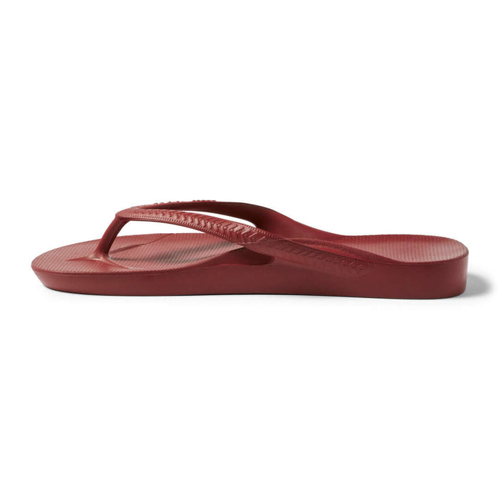 Archies Arch Support Thongs Sangria Red