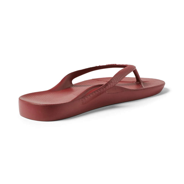 Archies Arch Support Thongs Sangria Red