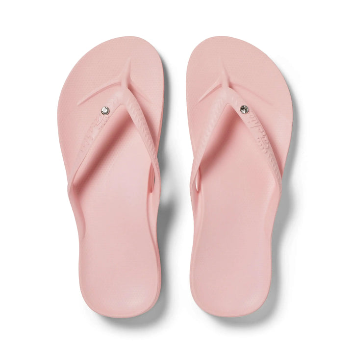 Archies Arch Support Thongs Crystal Pink