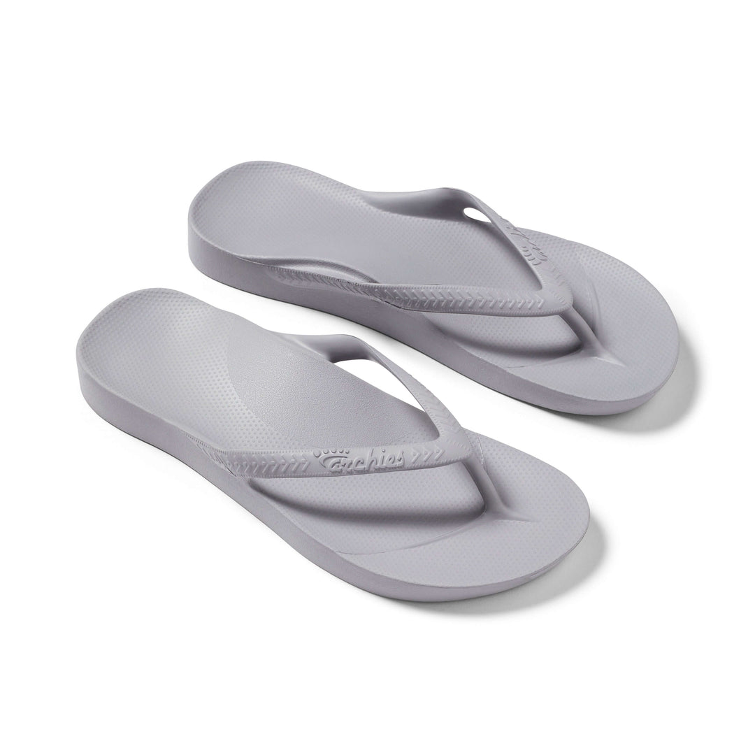 Archies Arch Support Thongs Grey