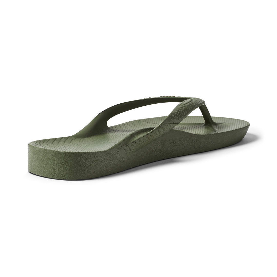 Archies Arch Support Thongs Olive