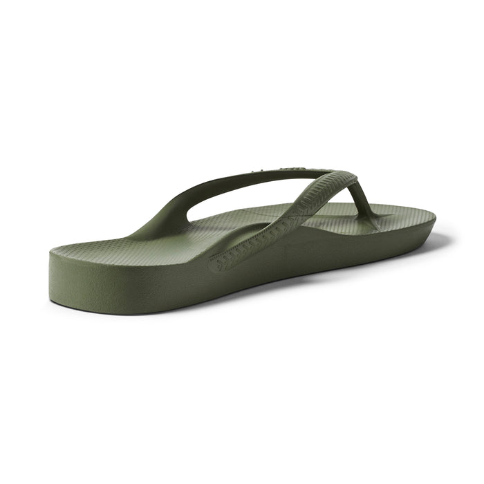 Archies Arch Support Thongs Olive