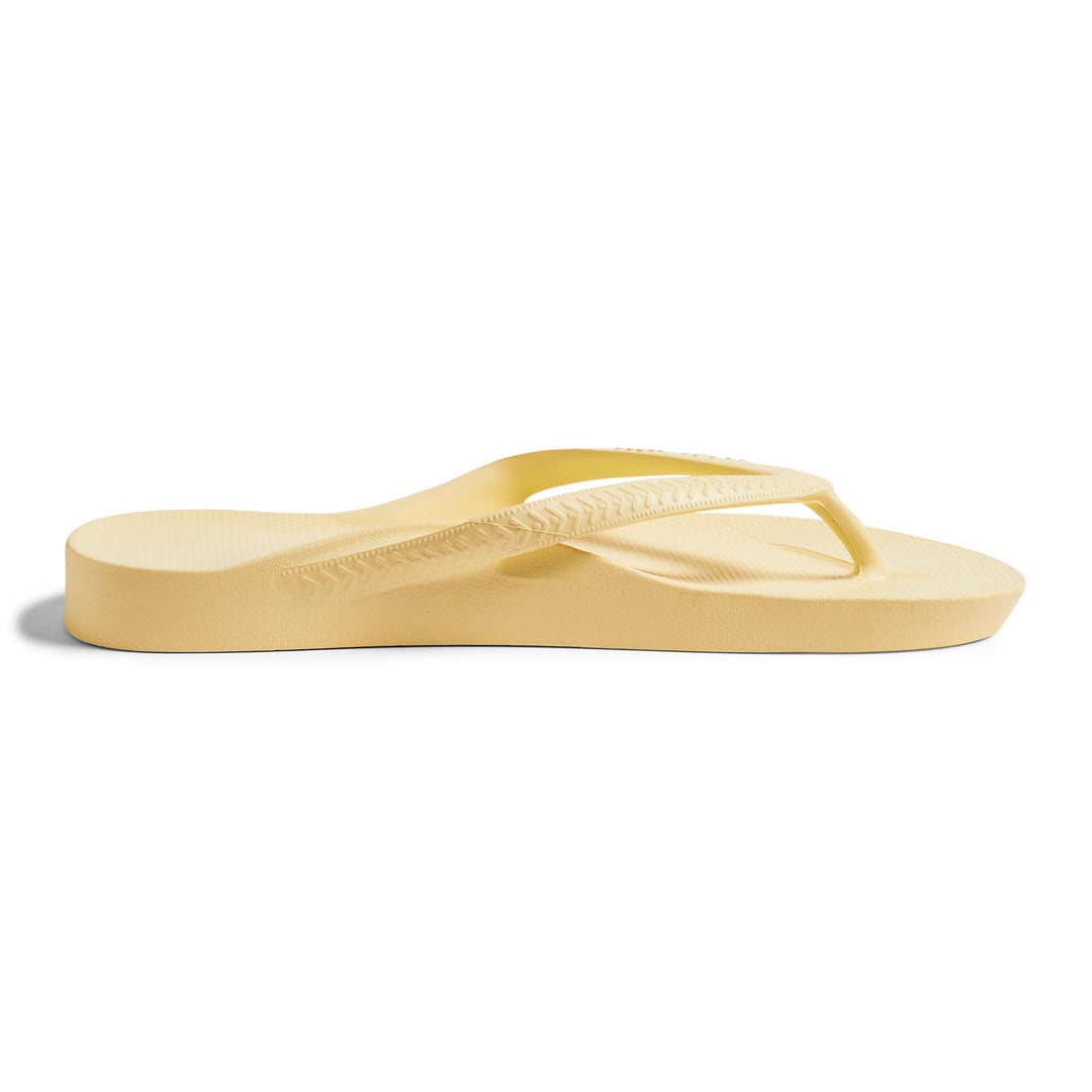 Archies Arch Support Thongs Lemon