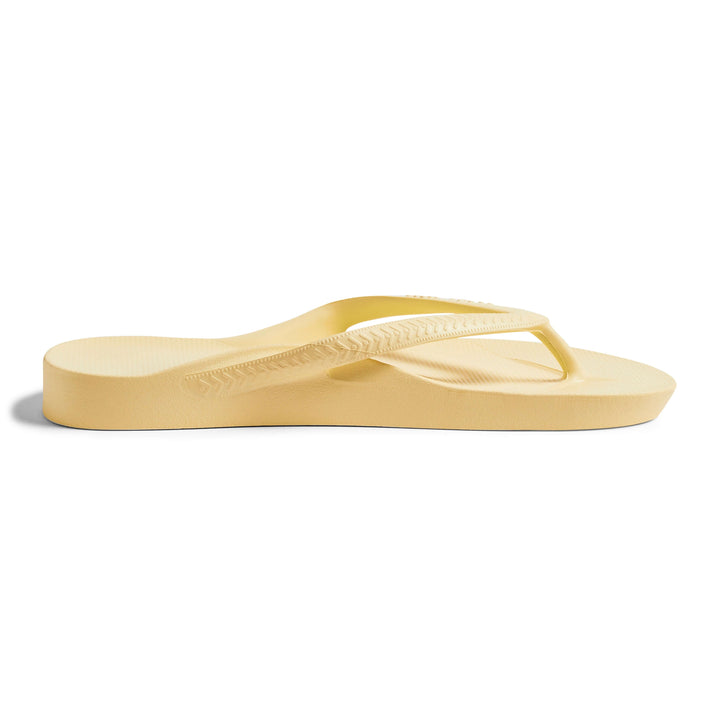 Archies Arch Support Thongs Lemon