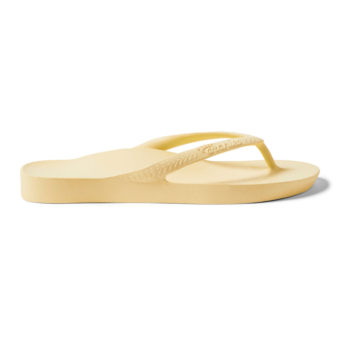 Archies Arch Support Thongs Lemon