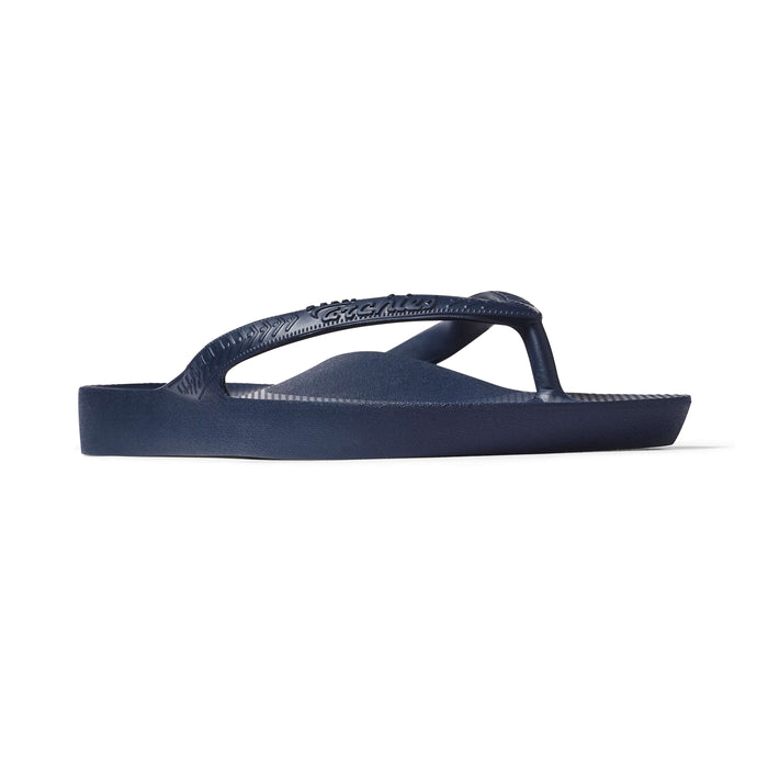 Archies Arch Support Thongs Navy