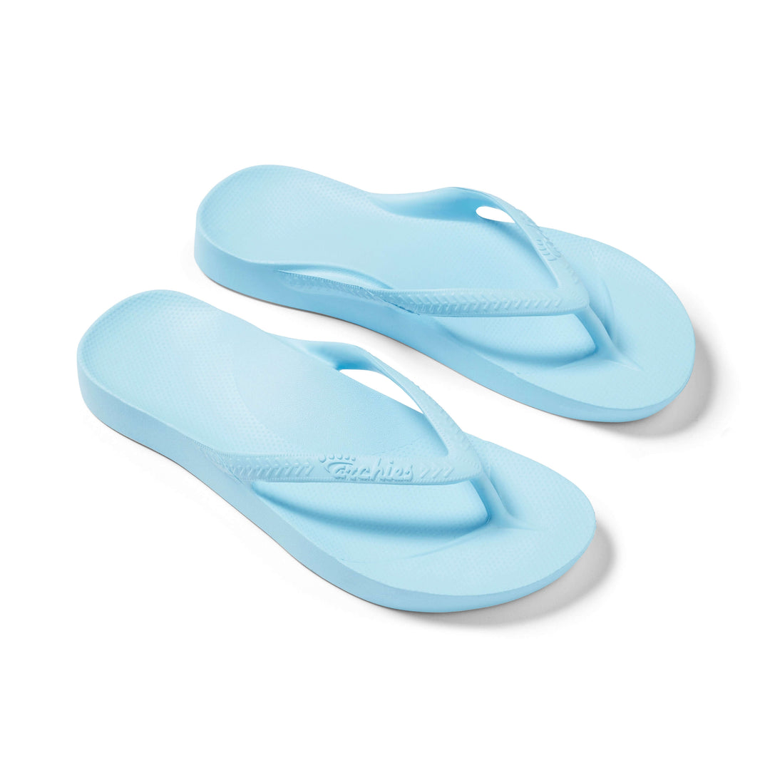 Archies Arch Support Thongs Sky Blue