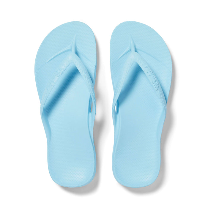 Archies Arch Support Thongs Sky Blue