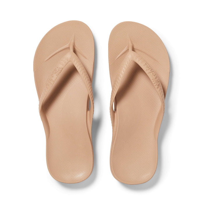 Archies Arch Support Thongs Tan