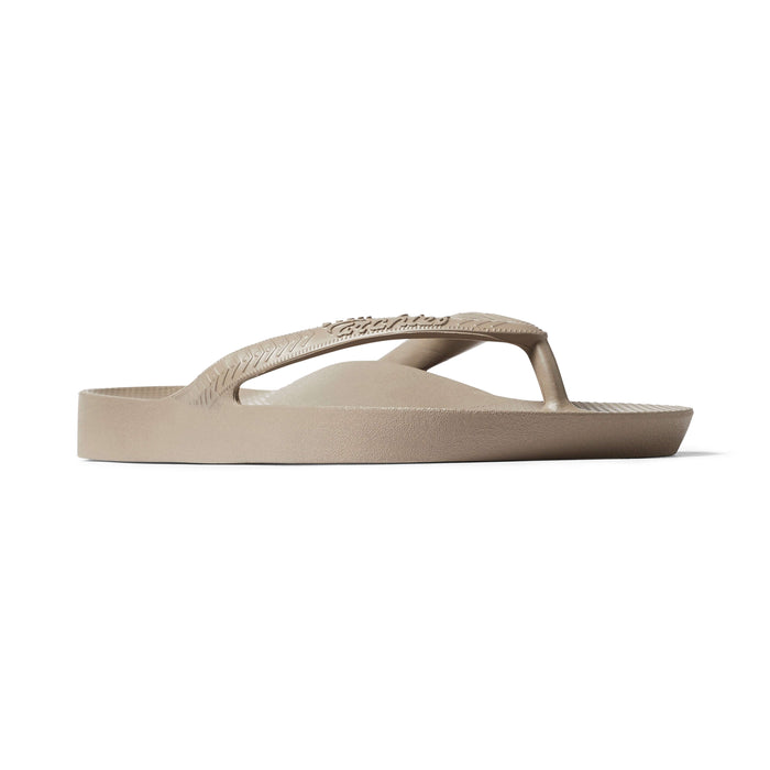 Archies Arch Support Thongs Taupe