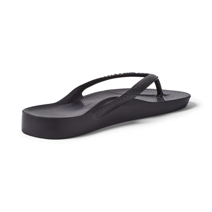 Archies Arch Support Thongs Black