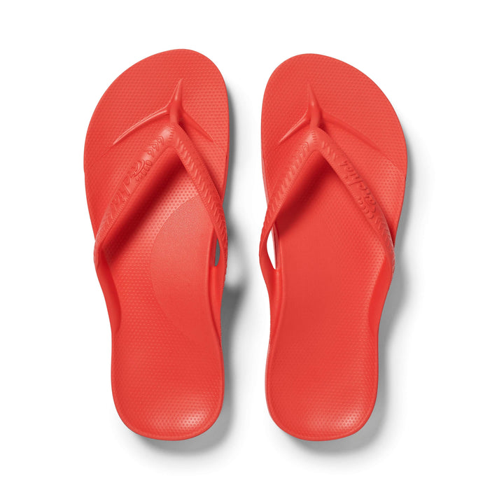 Archies Arch Support Thongs Coral