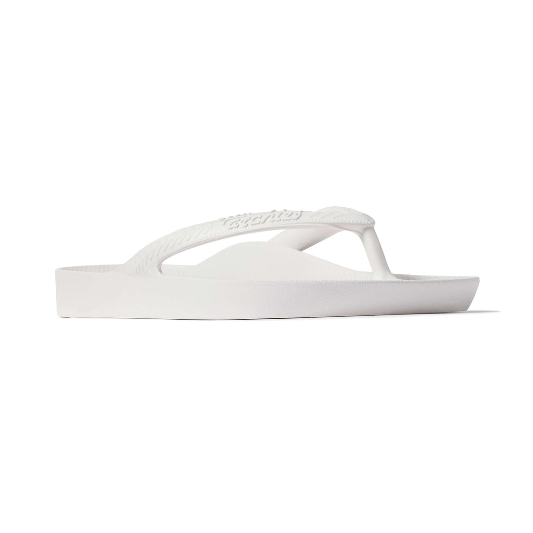 Archies Arch Support Thongs White