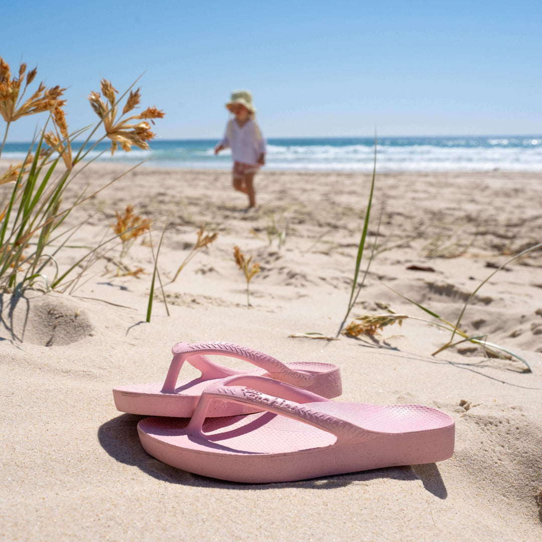 Archies Arch Support Thongs Kids Pink