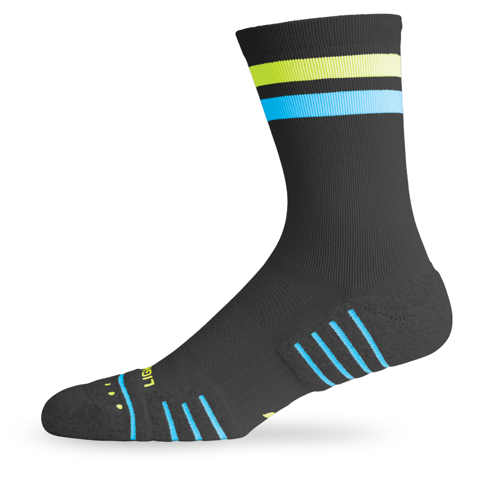 Lightfeet Performance Sock (2 Stripe) Crew