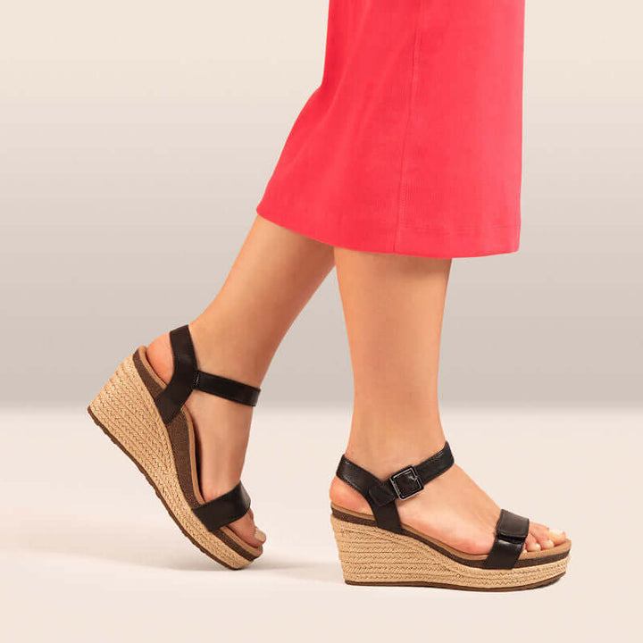 Aetrex Sydney Espadrille Wedge
