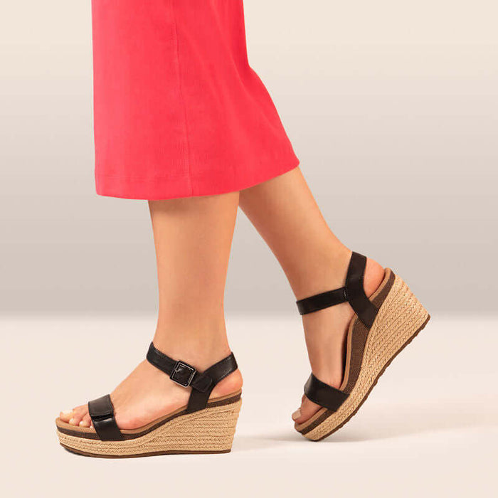 Aetrex Sydney Espadrille Wedge