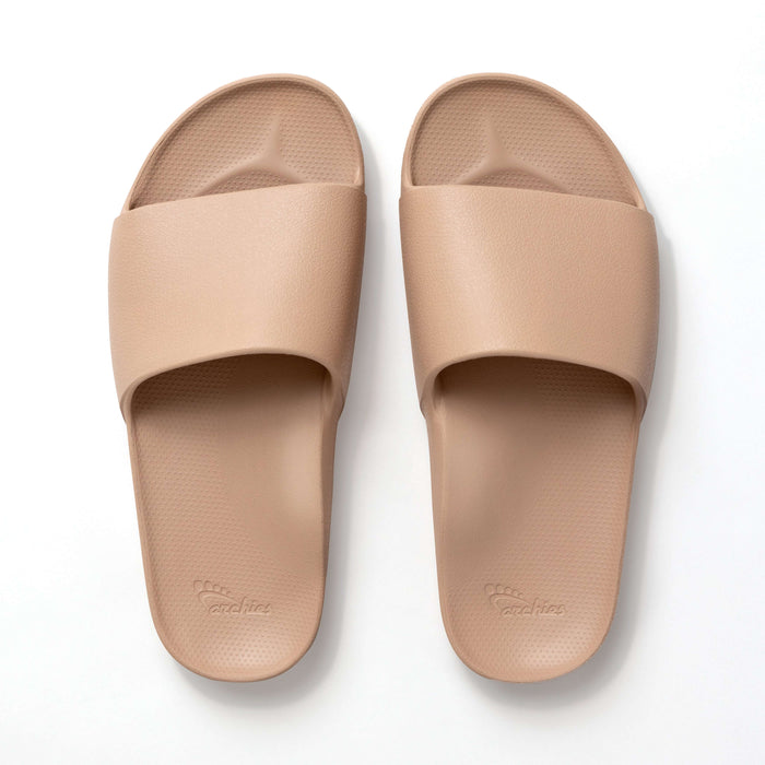 Archies Arch Support Slides Tan