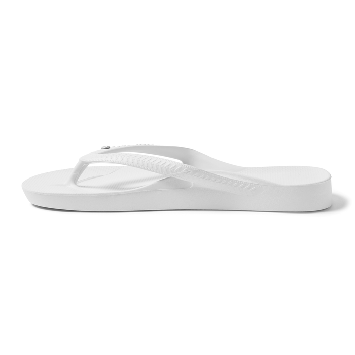 Archies Arch Support Thongs Crystal White
