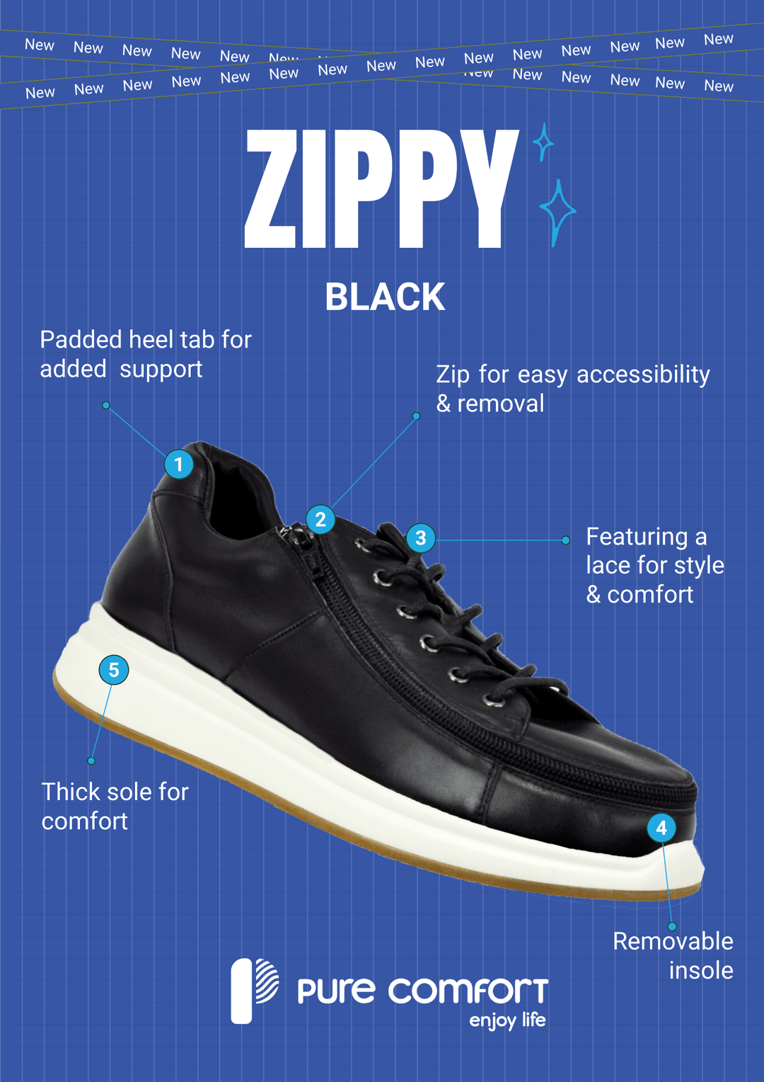 Pure Comfort Zippy Women&