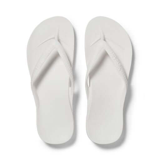 ARCHIES ARCH SUPPORT UNISEX THONG WHITE