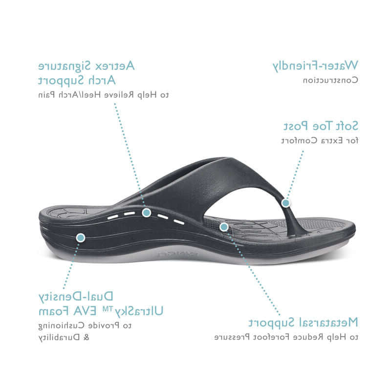 Aetrex Maui Arch Support Thong Men&