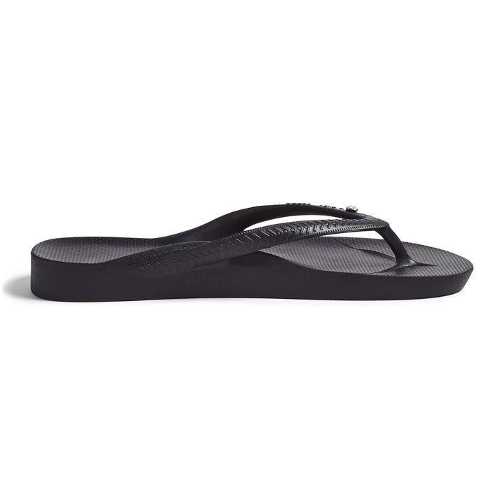 Archies Arch Support Thongs Crystal Black