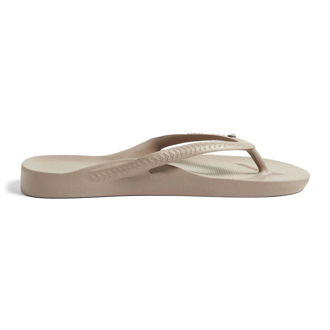 Archies Arch Support Thongs Crystal Taupe