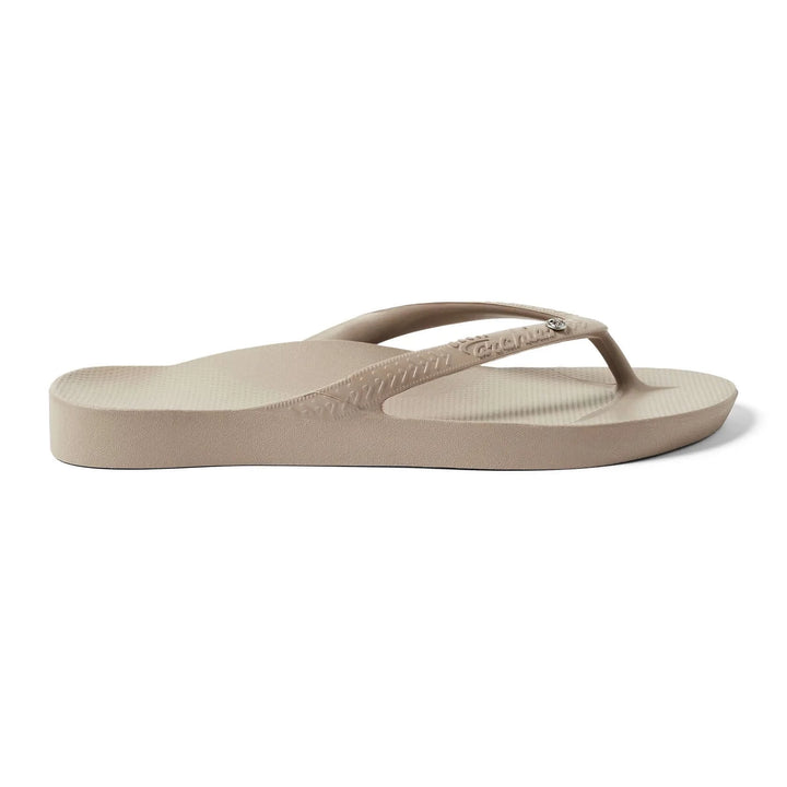 Archies Arch Support Thongs Crystal Taupe