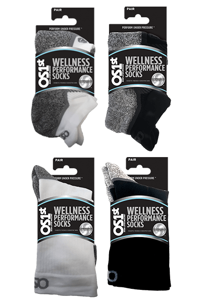 OS1st WP4 No Show Wellness Performance Sock